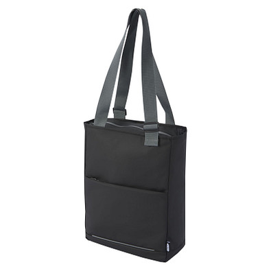 Aqua wasserabweisende 14 Laptop-Tragetasche aus GRS Recyclingmaterial 14 L, schwarz