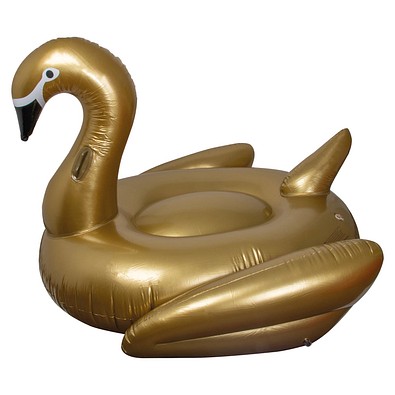 Aufblasbarer Schwan, gold