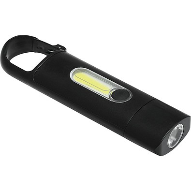 Aufladbare LED-Taschenlampe BRIGHT LIGHT,schwarz