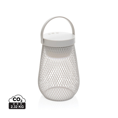 Aurora USB-Tischlampe aus RCS recyceltem ABS, grau