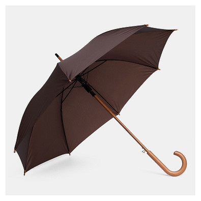 Stockschirm mit automatischer Öffnung, dunkelbraun