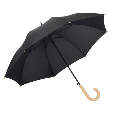 Recycle Automatik Stockschirm LIPSI, schwarz