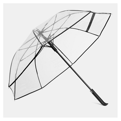 Automatischer Windproof-Stockschirm VIP,schwarz, transparent