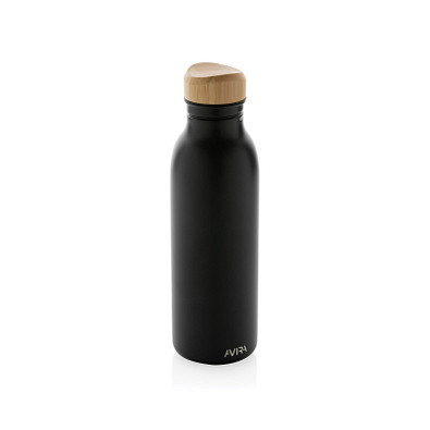 Avira Alcor 600ml Wasserflasche aus RCS rec. Stainless-Steel, schwarz