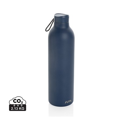 Avira Avior RCS recycelte Stainless-Steel Flasche 1L, navy blau