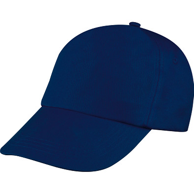 AZO-freie 5 Panel Baumwoll-Baseball-Cap, dunkelblau