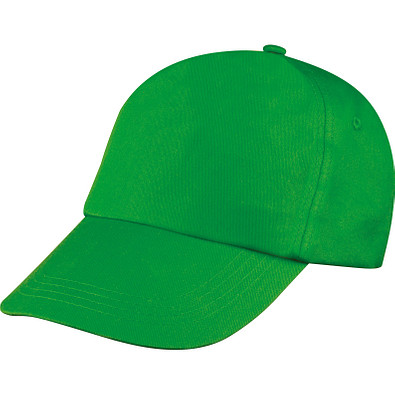 AZO-freie 5 Panel Baumwoll-Baseball-Cap, grün