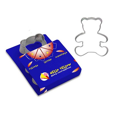 Backförmchen Kids, Teddybär, 2-seit. Druck