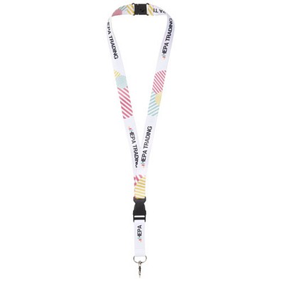 Balta Sublimation Lanyard mit Schnapp- und Sicherheitsverschluss, schwarz, 15mm