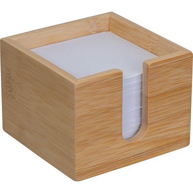 Bambus Zettelbox NATALINA, beige