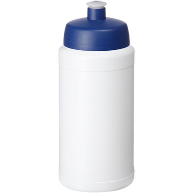 Baseline® Plus 500 ml Flasche mit Sportdeckel, weiß/blau