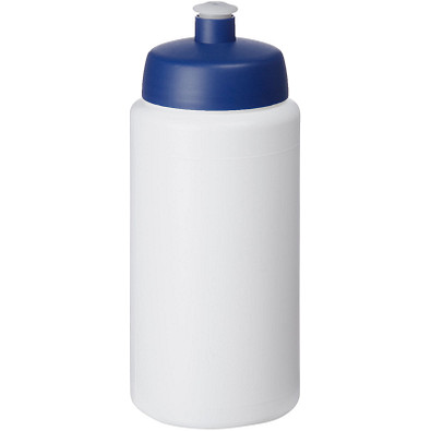 Baseline Plus grip Sportflasche mit Sportdeckel, 500 ml, weiss,blau
