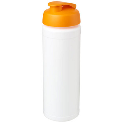 Baseline Plus grip Sportflasche mit Klappdeckel, 750 ml, weiss/orange