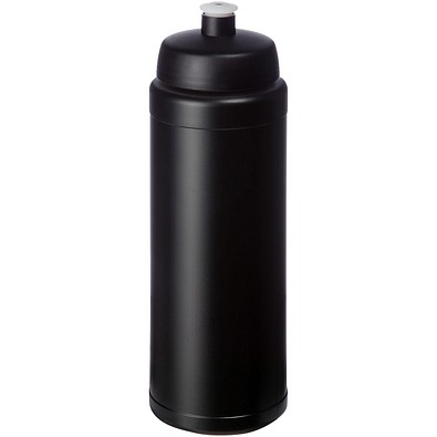 Baseline® Plus grip 750 ml Sportflasche mit Sportdeckel, schwarz/schwarz