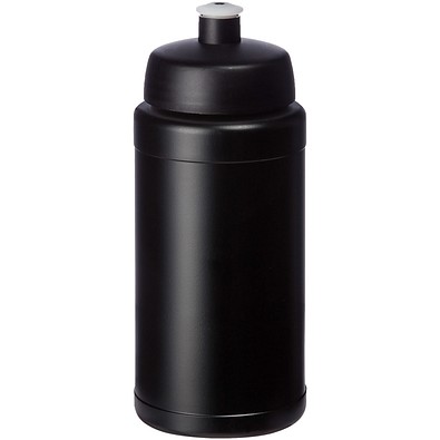 Baseline Recycelte Sportflasche, 500 ml, schwarz/weiß