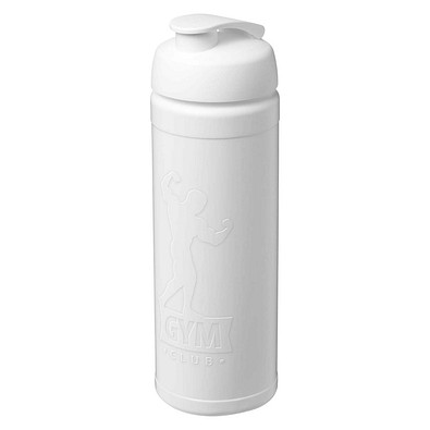 Baseline Rise 750 ml Sportflasche mit Klappdeckel, weiß / schwarz