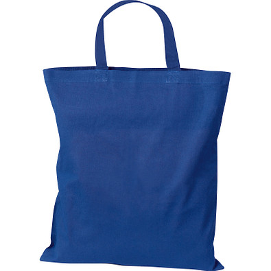 Baumwolltasche mit kurzen Henkeln, blau