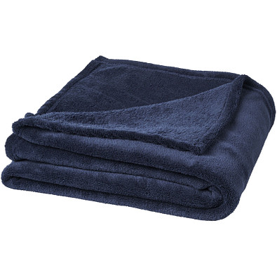 SEASONS Plaid-Decke Bay aus extraweichem Coral-Fleece, dunkelblau SEASONS Plaid-Decke Bay aus extraweichem Coral-Fleece, dunkelblau