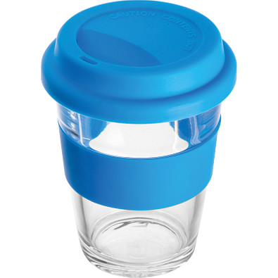 Becher aus Glas, 300 ml, blau