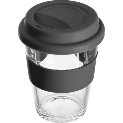 Becher aus Glas, 300 ml, schwarz
