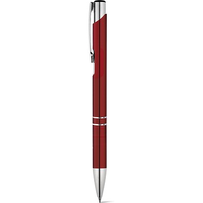 BETA BK. Aluminium-Kugelschreiber mit Clip, Burgunder
