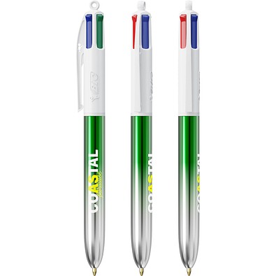 BIC® 4 Colours® Bicolor Grün/Silber