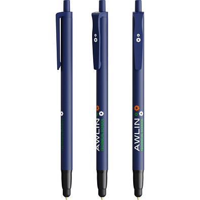 BIC® Clic Stic Stylus Kugelschreiber Marineblau Blaue Tinte