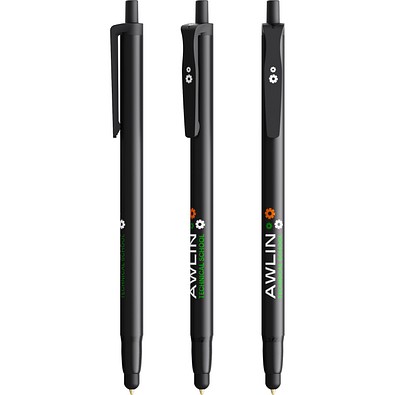 BIC® Clic Stic Stylus Kugelschreiber Schwarz Blaue Tinte