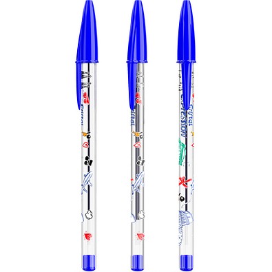 BIC® Cristal® Expression Blau / Blaue Tinte