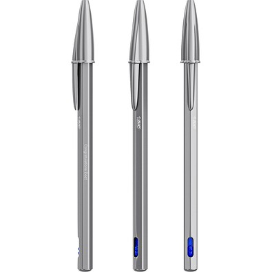 BIC® Cristal® ReNew Metall Blaue Tinte