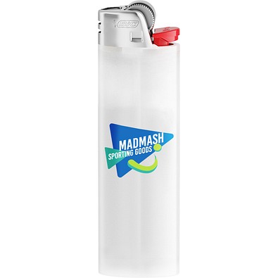 BIC® J26 Feuerzeug Durchscheinend Weiß