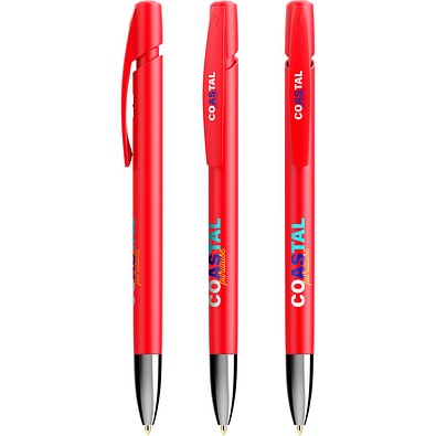 BIC® Media Clic Advance ballpen Rot Blaue Tinte