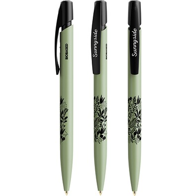 BIC® Media Clic BIO Based Kugelschreiber Grün Blaue Tinte