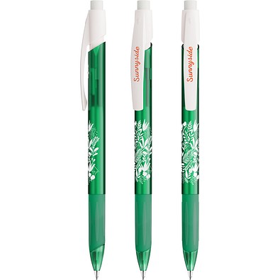 BIC® Media Clic Grip Druckbleistift Gefrostetes Dunkelgrün/Gefrostetes Weiß