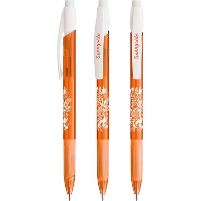 BIC® Media Clic Grip Druckbleistift Gefrostetes Orange/Gefrostetes Weiß