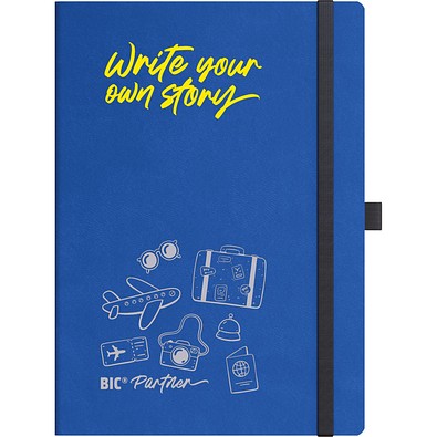 BIC® Partner A5 Flex Cover Marineblaues liniertes Papier