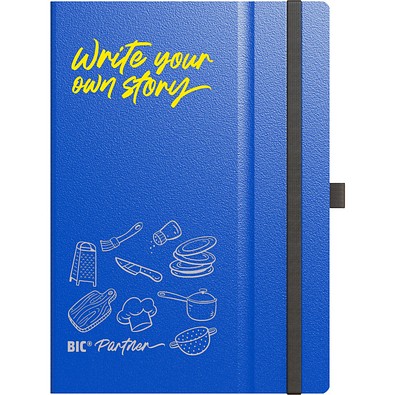 BIC® Partner A5 Hard Cover Marineblaues liniertes Papier