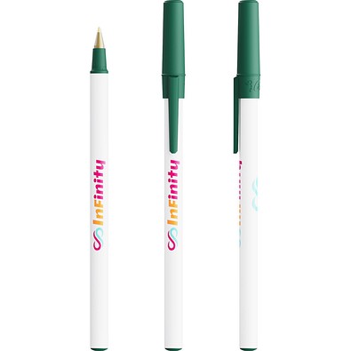 BIC® Round Stic® Ballpen Dunkelgrün Blaue Tinte