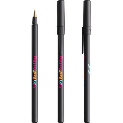 BIC® Round Stic® Ballpen Schwarz Blaue Tinte