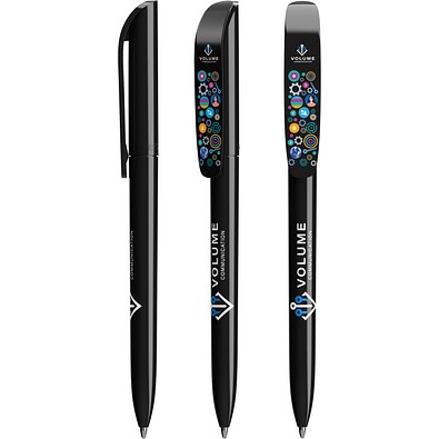 BIC® Super Clip ballpen Schwarz Blaue Tinte