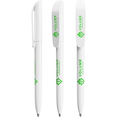 BIC® Super Clip Ecolutions® ballpen Weiß Recycelt Blaue Tinte