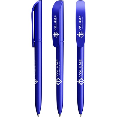 BIC® Super Clip Glacé Blaues Glacé Schwarz Tinte