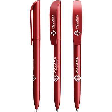 BIC® Super Clip Glacé Rotes Glacé Schwarz Tinte