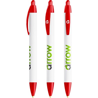 BIC® Wide Body Ecolutions® ballpen Gefrostetes Rot Blaue Tinte