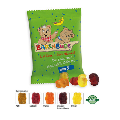 BIO Bärchen vegan Werbetüte, 10 g, BIO Bärchen vegan