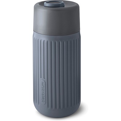 Black+Blum Glas-Reisebecher 340ml, grau