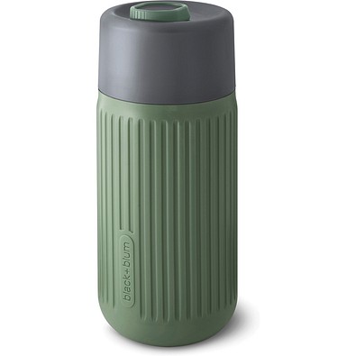 Black+Blum Glas-Reisebecher 340ml, Olivgrün
