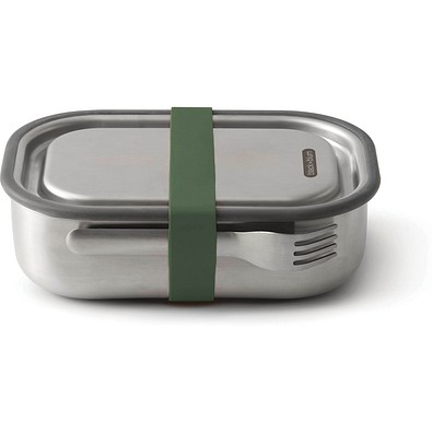 Black+Blum Stainless Steel Lunch Box groß, Olivgrün