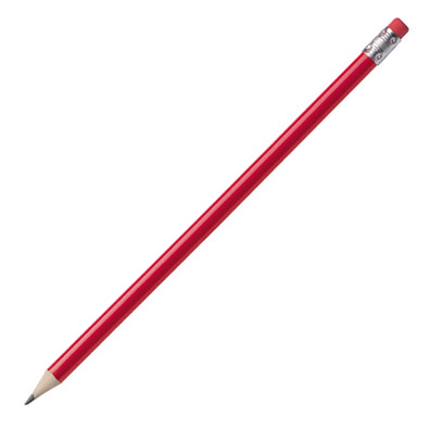 Bleistift mit Radiergummi Hickory, rot