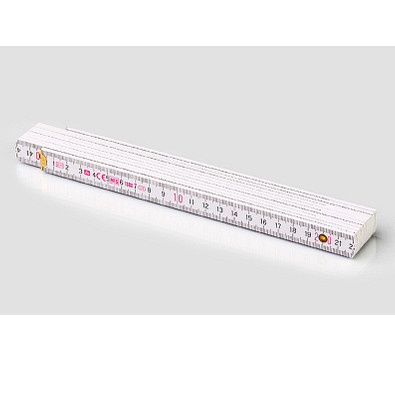 Metrie® Holz-Zollstock "Block 52", 2 m, weiß